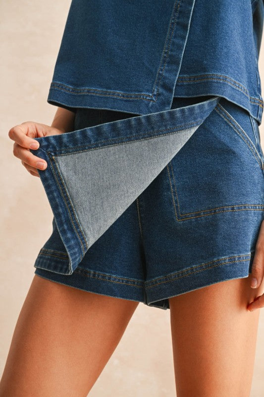 MUSE DENIM SKORT