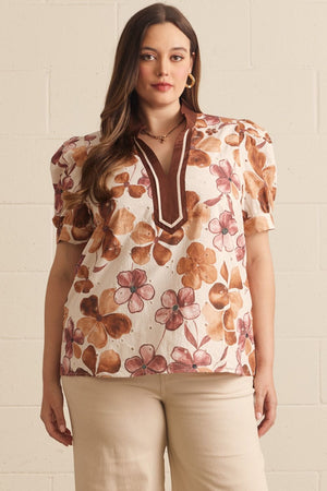 PLUS EYELET TOP