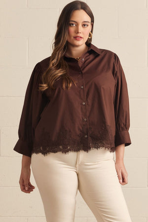 PLUS LACE TOP