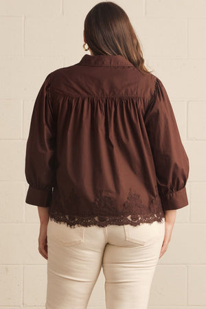 PLUS LACE TOP