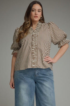 PLUS STRIPED TOP