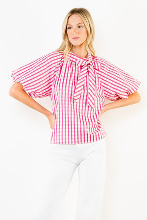 THML GINGHAM TOP