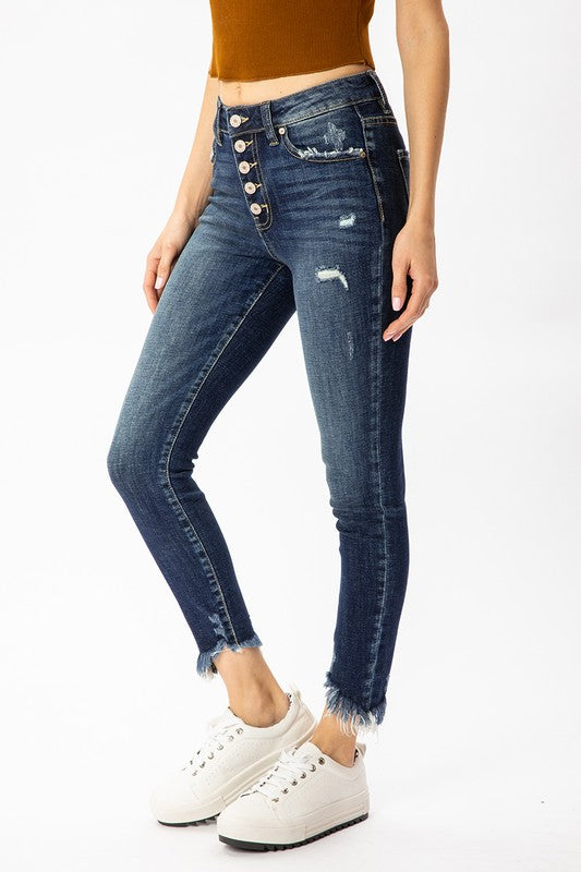 GEMMA HIGH RISE ANKLE SKINNY