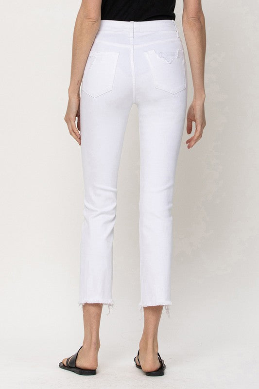 KRISTAN HIGH RISE SLIM STRAIGHT JEANS