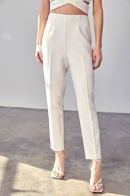 HIGH WAISTED SLIM PANTS
