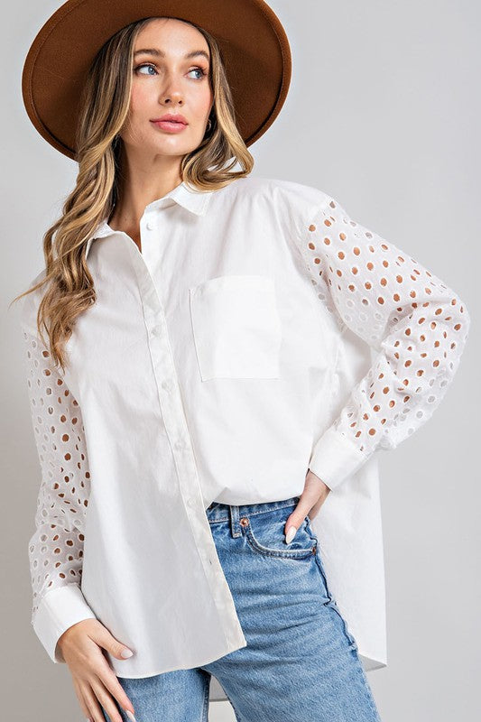 THE EYELET TOP