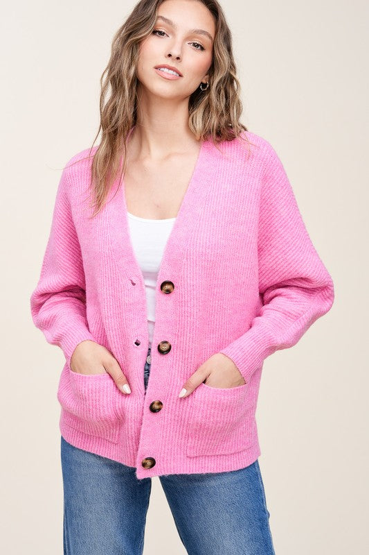DOLMAN SLEEVE CARDIGAN