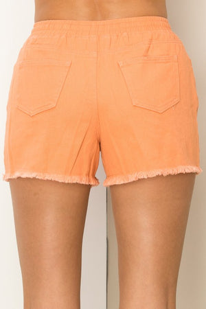 CHILL TIME DISTRESSED SHORTS