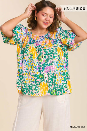METALLIC PRINT TOP