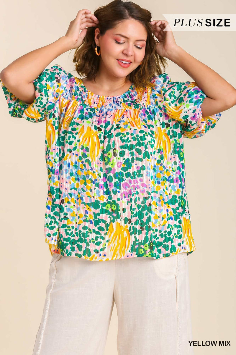 METALLIC PRINT TOP