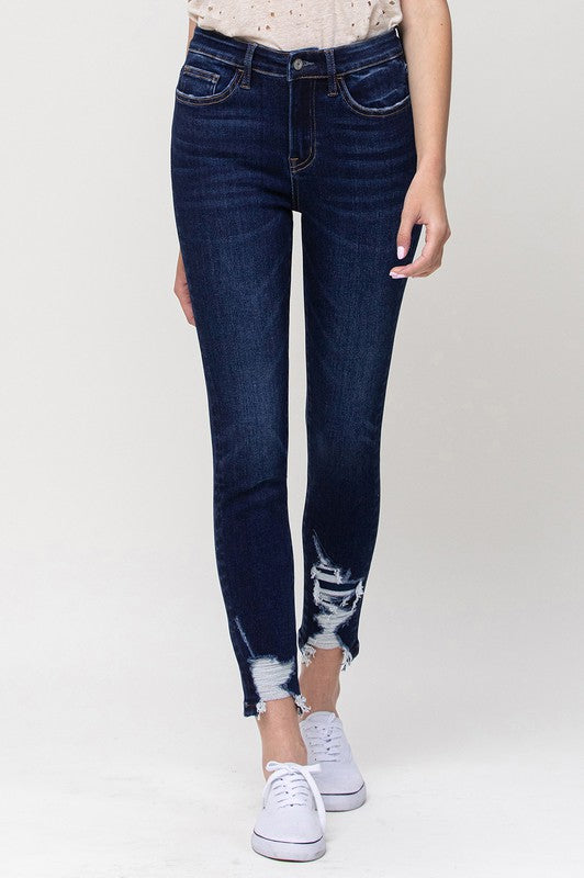 THE ALBI HIGH RISE CROP SKINNY JEANS