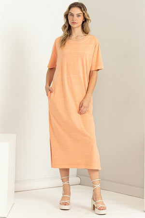 SWEETLY SAID T-SHIRT MIDI DRESS