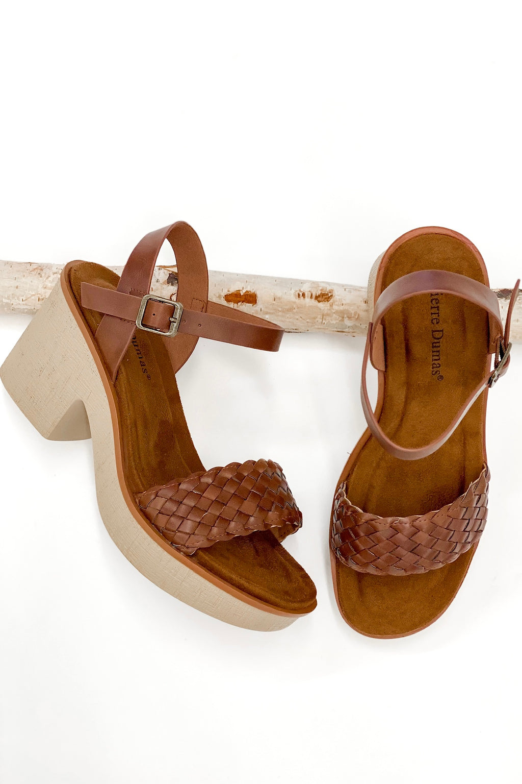 PIERRE DUMAS CHUNKY HEEL