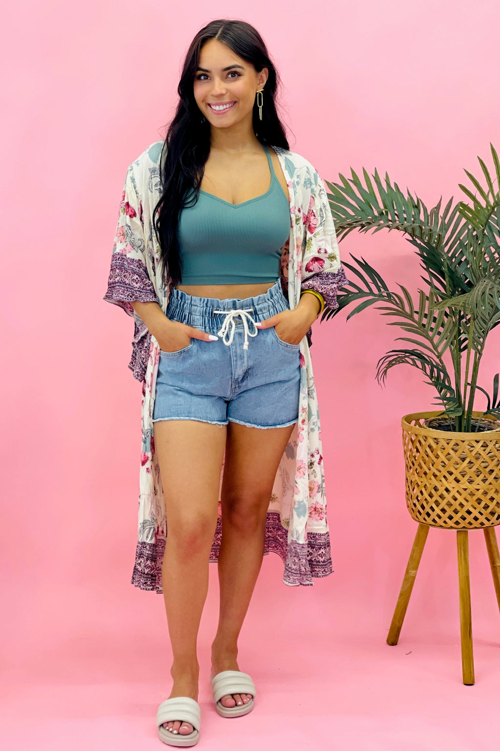 FLORAL PRINT KIMINO